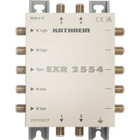 kathrein EXR 2554 Multischalter - EXR 2554 Multischalter 5 auf 4, Durchgang, zur Anlagenerweiterung um jeweils vier Anschlüsse Es können bis zu acht EXR 2554/2558 kaskadiert werden -