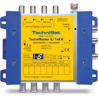 technisat TechniRouter 5/1x8 G-R - Einkabel-Multischalter, 5 Eingänge, 1 Ausgänge, kaskadierbar, SCR-Einkabelsystem (EN50494), Netzteil beiliegend