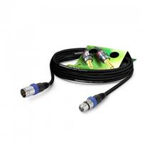 hicon XLR Anschlusskabel [1x XLR-Buchse 3 polig - 1x XLR-Stecker 3 polig] 2.50m Schw