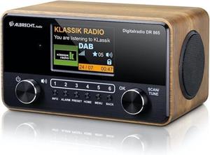 Albrecht DR 865 Tischradio DAB+, UKW AUX, DAB+, UKW Barrierefrei, Inkl. Fernbedienung, Tastensperre,