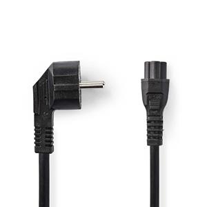 Voedingskabel schuko male haaks naar IEC-320-C5 2m