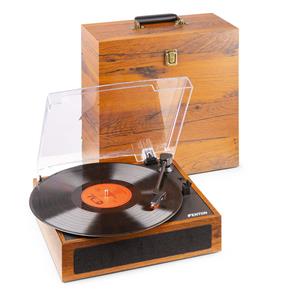 Fenton RP170L platenspeler met Bluetooth en bijpassende platenkoffer -