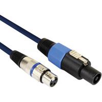 Speakon 4p naar XLR mono male - 5m - 