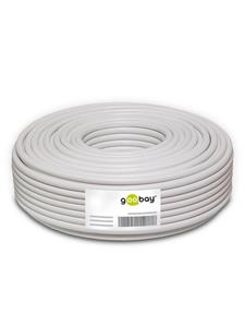 Goobay Loudspeaker cable white CCA 25 m roll, cable diameter 2 x 2,5 mm℃ - Go