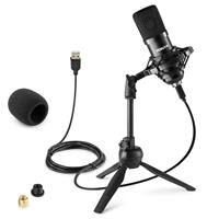 CM300B USB studio condensator microfoon - Zwart
