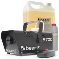 BeamZ S700 rookmachine pakket met reinigings- en rookvloeistof - 700W