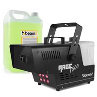 BeamZ RAGE1500LED rookmachine inclusief 5 liter rookvloeistof
