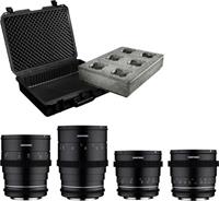 Samyang MF 24/35/50/85 MK2 VDSLR Koffer 23032 Objektiv-Set