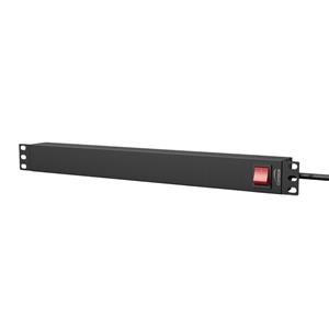 Caymon PSR119ES/B 19 inch IEC stroomverdeler met schakelaar