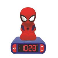 Lexibook 3D Spiderman Design Nachtlicht Digital Radiowecker schwarz/rot
