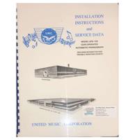 United Model UPA100 Jukebox Instructions & Service Data
