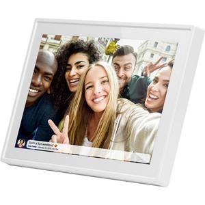 braunphototechnik Braun Phototechnik DigiFrame 1019 WiFi weiss Digitaler Bilderrahmen 25.7cm 10.1 Zoll 1280 x 800 Pixe