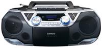 Lenco Ghettoblaster SCD-720SI - boombox - CD USB-host Cassette Bluetooth - Stereo -