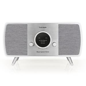 Tivoli Audio Music System Home Gen. II Stereo Bluetooth-Lautsprecher (Bluetooth, WLAN (WiFi), All-in-One Multimedia Sound-System, DAB+ Radio-Emfpang, Musik-Streaming per Bluetooth oder WLAN, Echtholz-