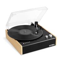 VICTROLA Eastwood Plattenspieler mit Bluetooth bamboo