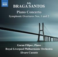 Naxos Piano Concerto/Symphonic Overtures Nos. 1 And 2 - J. Braga Santos