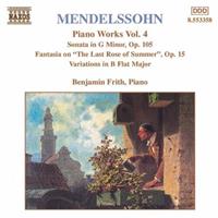 Naxos Mendelssohn: Piano Works 4 - Frith-benjamin