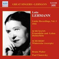 Naxos Historical Lehmann: Lieder Recordings-Vol. 3 - Lehmann-lotte