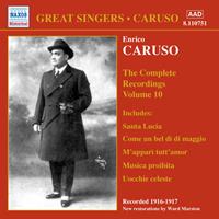 Naxos Historical Caruso: Comp.Recordings.Vol.10 - Caruso-enrico