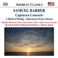 Naxos Barber: Capricorn Concerto - Rancourt/jones/alsop/rsno/+