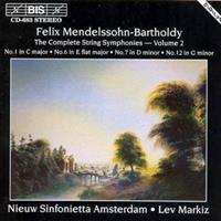 Bis Mendelss. - Str.Sym. Ii - Nieuw Sinfonietta Amsterdam/ Lev