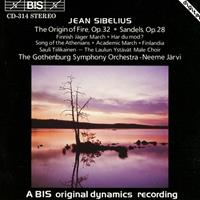 Bis Sibelius Edition 20 The Origin Of Fire- Sandels & Other Works For Male Choir - Sauli Tiilikainen- Baritone; Lau