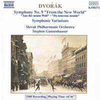 Naxos Dvorak:Symph. 9/Symph. Variat. - Gunzenhauser/slowak. Philh.