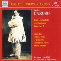 Naxos Historical Enrico Caruso Vol.3:1906-1908 Recordings - Caruso-enrico