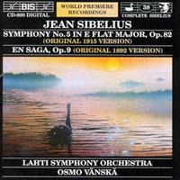 Bis Sibelius Edition 38 Symphony No. 5 & En Saga - Lahti Symphony Orchestra/ Osmo V