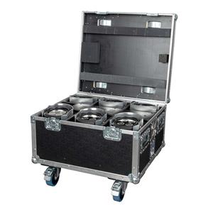 Eventspot 1600 Q4 set met 6 zilver spots in flightcase