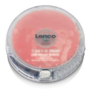 Lenco - Cd-012tr - Portable Cd Speler Met Oplaadfunctie - Transparant