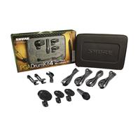 Shure PGA Drumkit 4 Drum Mikrofon Set inkl. Koffer, Mikrofonkabel und Tom-Halter