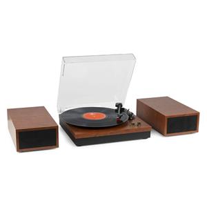 Fenton RP165C stereo platenspeler met Bluetooth en speakers - Kersen