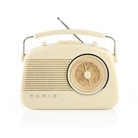 Nedis RDFM5000BG AM / FM-Radio Retro Tabletop (Ivory)