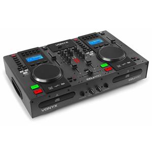 Vonyx Retourdeal -  CDJ450 Dubbele CD/USB Speler / mixer met Bluetooth