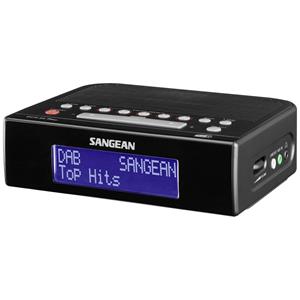 Sangean DCR-89+ Wekkerradio DAB+, VHF (FM) AUX, USB Accu laadfunctie, Wekfunctie Zwart