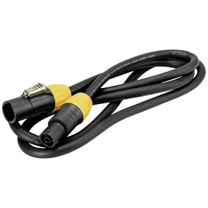 Eurolite IP T-Con XLR Verbindungskabel [1x XLR-Stecker - 1x XLR-Buchse] 5m Schwarz/Orange