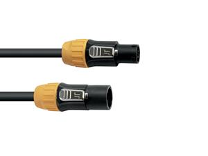 Eurolite IP T-Con XLR Verbindungskabel [1x XLR-Stecker - 1x XLR-Buchse] 10m Schwarz/Orange