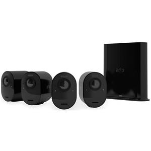 ARLO Ultra 2 Spotlight 4cam Kit black VMS5440B-200EUS WLAN IP-Überwachungs-Set mit 4 Kameras 3840 x