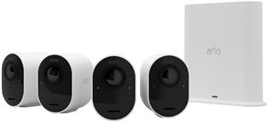 Arlo Ultra 2 Weiß 4er Set - kabelloses 4K UHD Überwachungssystem mit SmartHub