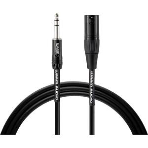 warmaudio Warm Audio Pro Series XLR Verbindungskabel [1x XLR-Stecker - 1x Klinkenstecker 6.35 mm] 0.90m Schwar