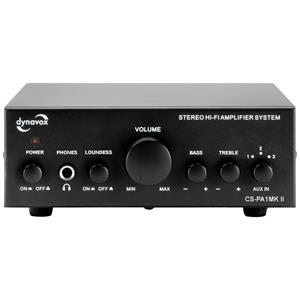 Dynavox »CS-PA1 MK II« Verstärker (60 W, Mini Stereo-Verstärker, Klangregelung für Bass und Hochton, 6,3 mm Klinken-Anschluss für Kopfhörer)