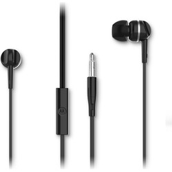 Motorola Sound Oordopjes Met Draad 105 - In-ear - Incl. 6 Siliconen Oordoppen - In-line Microfoon - Zwart