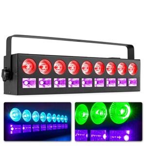 BeamZ LCB99 LED bar met 9x kleuren LED's en 9x blacklight LED's