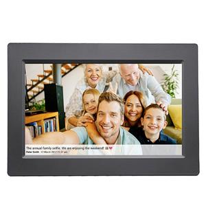 PFF-1015 black Digitale WiFi-fotolijst 25.7 cm 10.1 inch Energielabel: C (A - G) 1280 x 800 Pixel 16 GB Zwart