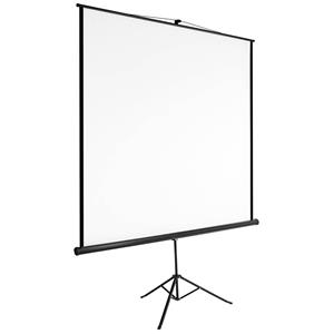 tectake Beamer-Leinwand, ausziehbar, verschiedene Formate, Doppelschicht-Gewebetuch, faltenfrei
