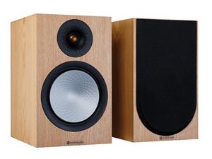 MONITOR AUDIO Kompaktlautsprecher (Paar) Echtholzfurnier / Lack Regal-Lautsprecher (ohne Netzwerk, 120 W, 2x Regallautsprecher Silver 100 (7G)