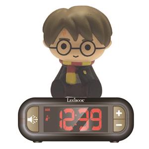 Lexibook Digitaler 3D Radiowecker mit Nachtlicht Harry Potter Klingeltönen schwarz-kombi