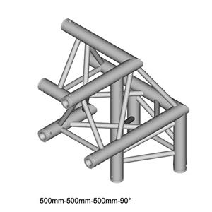 Duratruss DT 33/2-C32-LU driehoek truss hoek 90° apex up + links omlaag