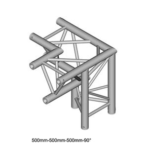 Duratruss DT 33/2-C34-LD driehoek truss hoek 90° apex down + rechts omlaag